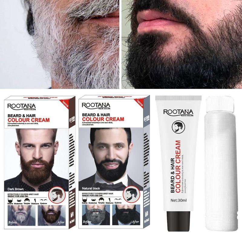 Shaving Cream - 2 pçs/set masculino eficiente barba preto