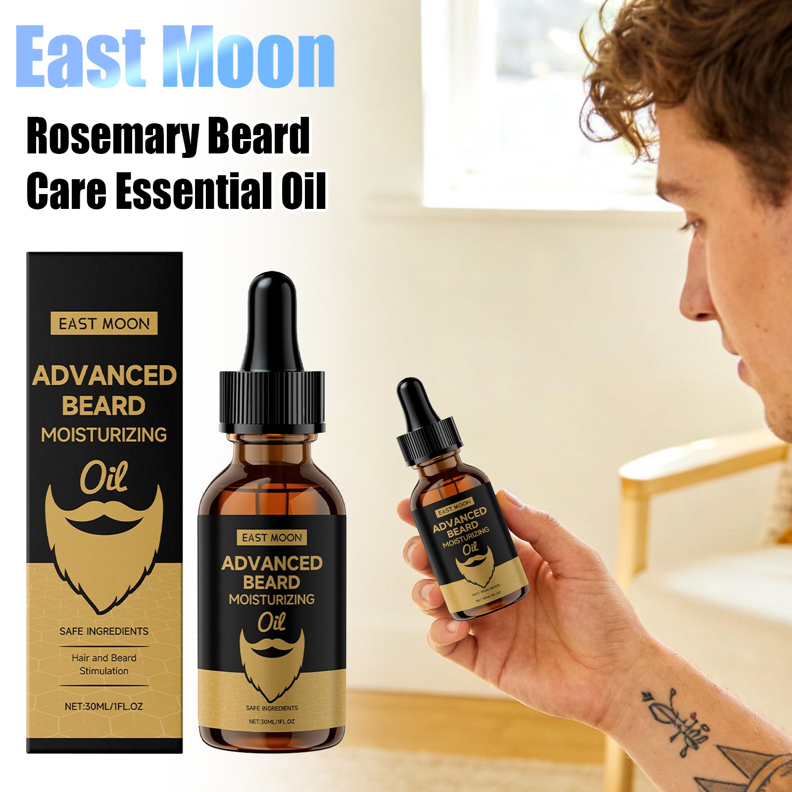 Beard Oil - Óleo para Barba East Moon Rosemary:
