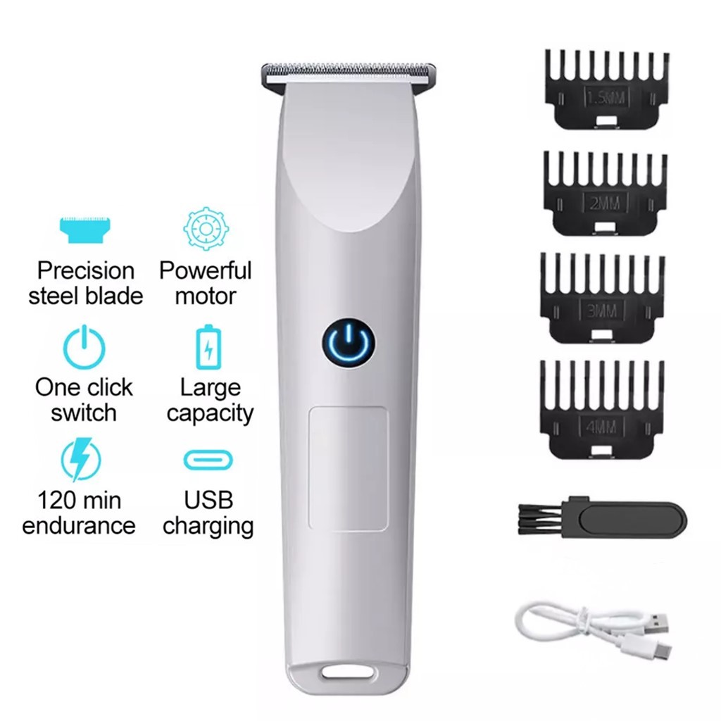 Beard Trimmer - Máquina de Cortar Cabelo Elétrica Profissional