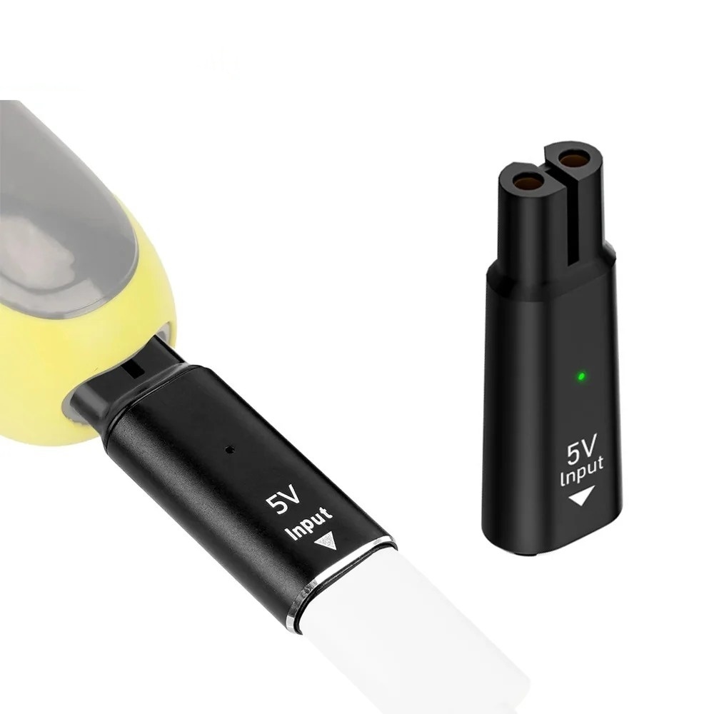Beard Trimmer - Adaptador Carregador Tipo-C 5V para Barbeador