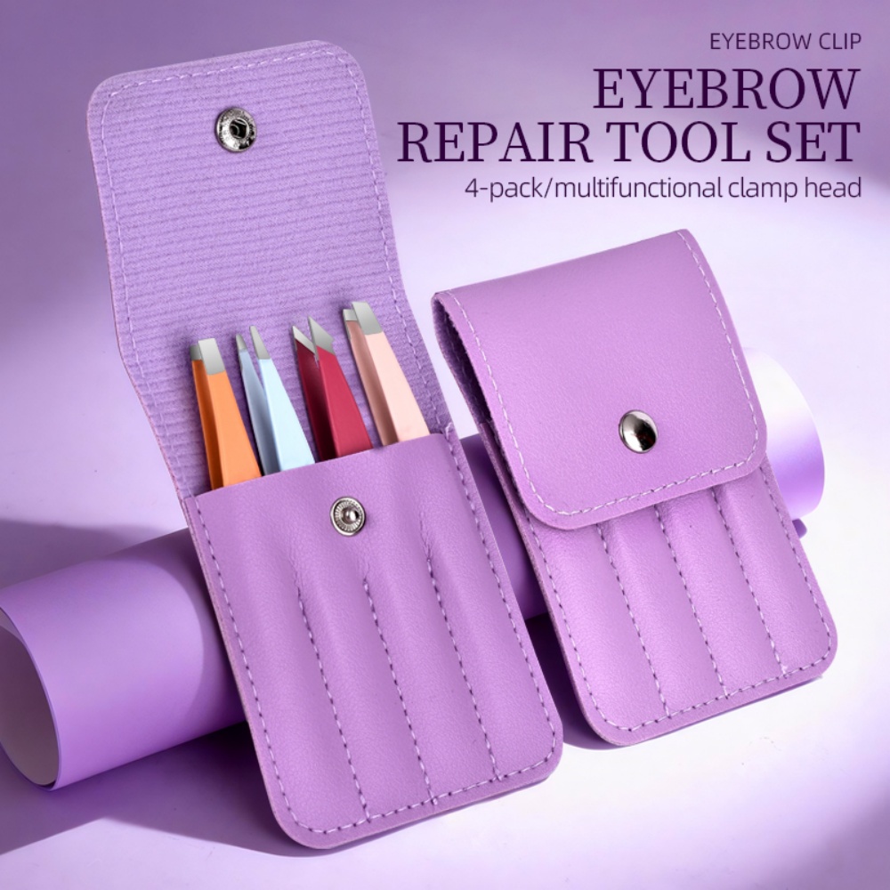 Grooming Kit - Conjunto Profissional de Pinças para Sobrancelhas
