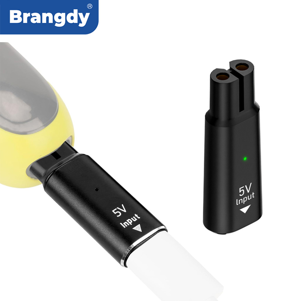 Body Trimmer - Brangdy 5v tipo-c barbeador adaptador carregador