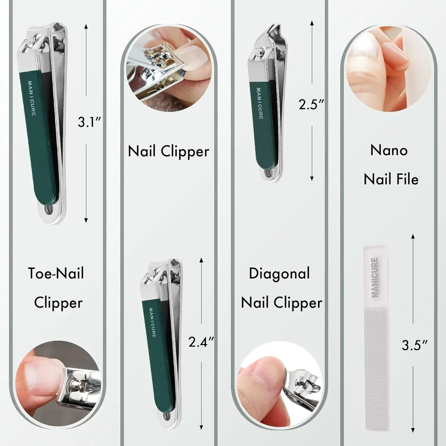 Kit de Manicure Profissional d - Mens Grooming Travel Kit avaliação e preço