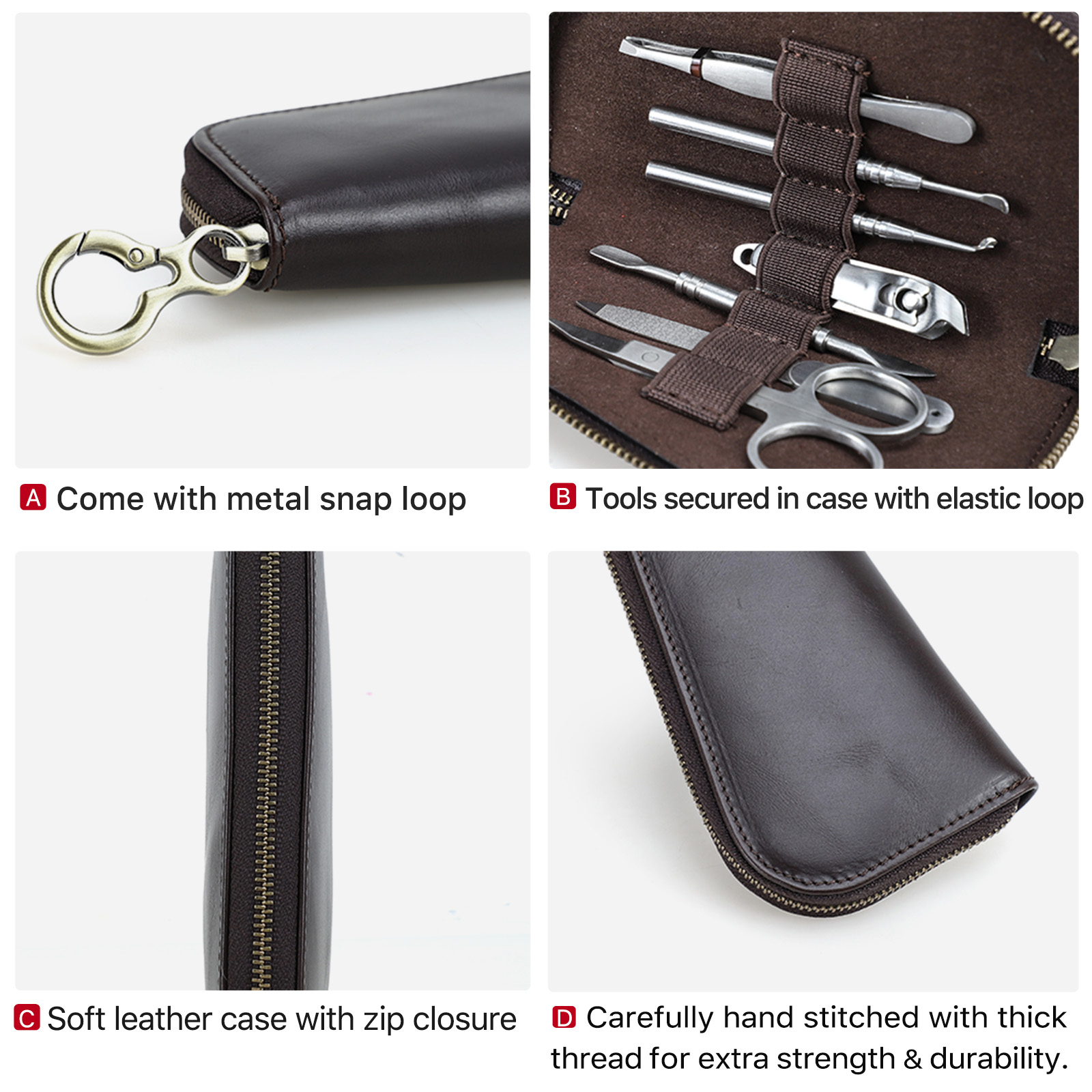 Estojo de Viagem em Couro Genu - Grooming Scissors avaliação e preço