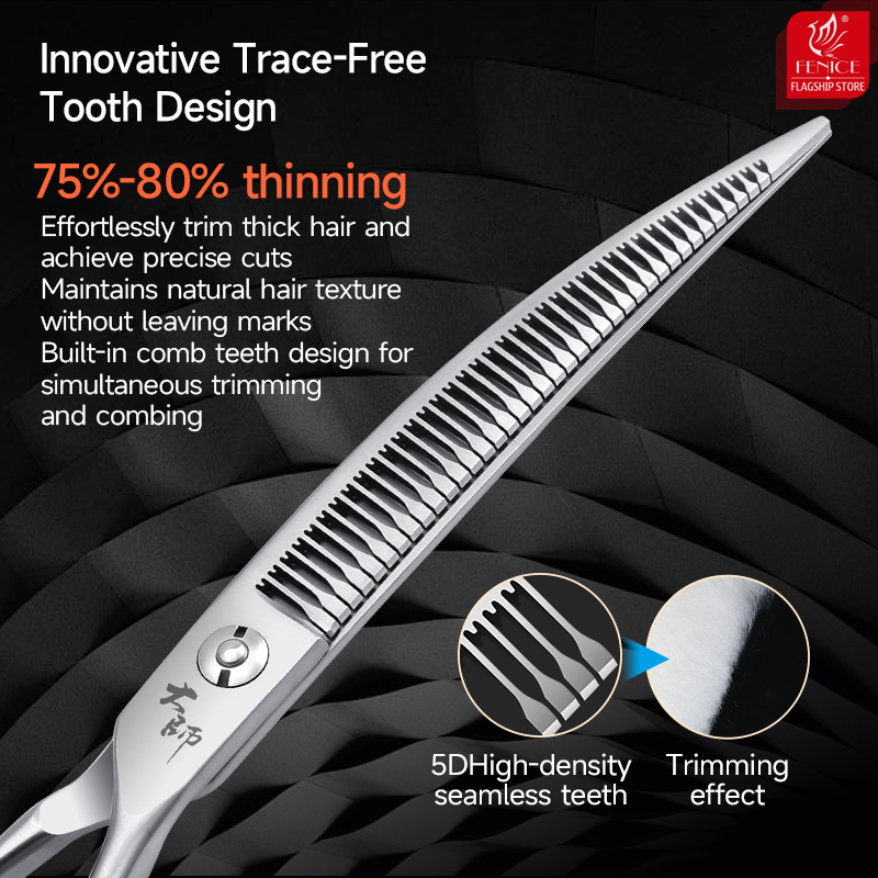 Tesoura Curva Fenice Master Se - Grooming Scissors avaliação e preço