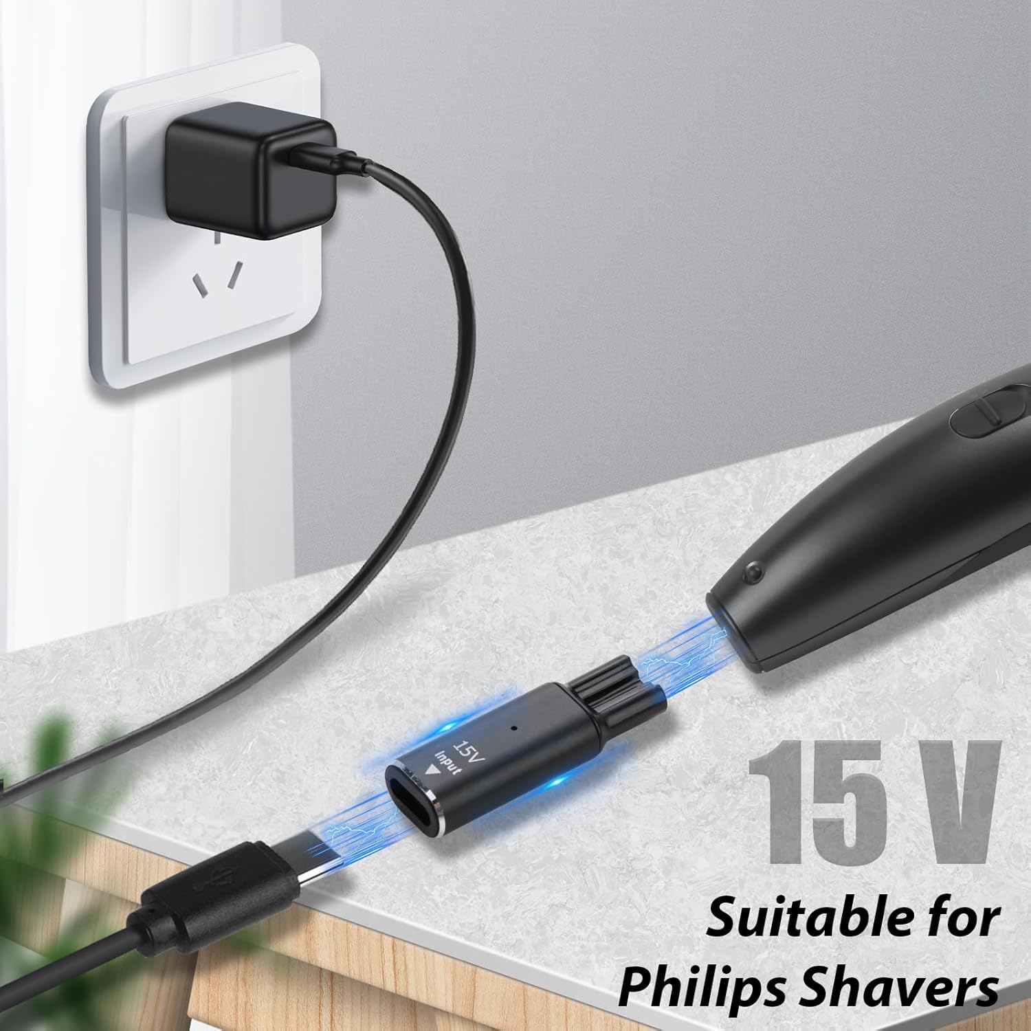 Brangdy 15v hq8505 tipo-c adap - Body Trimmer avaliação e preço