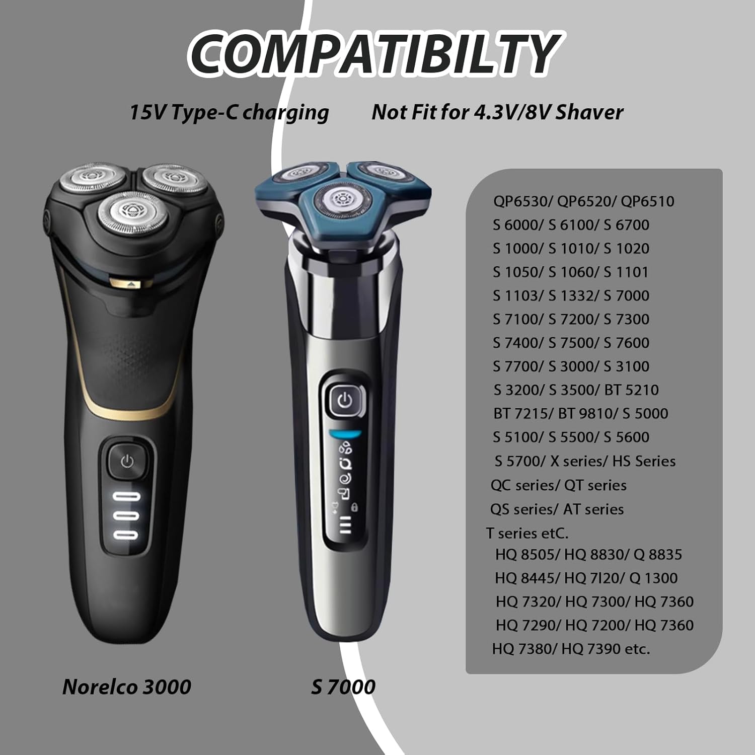Brangdy 15v hq8505 tipo-c adap - Body Trimmer avaliação e preço