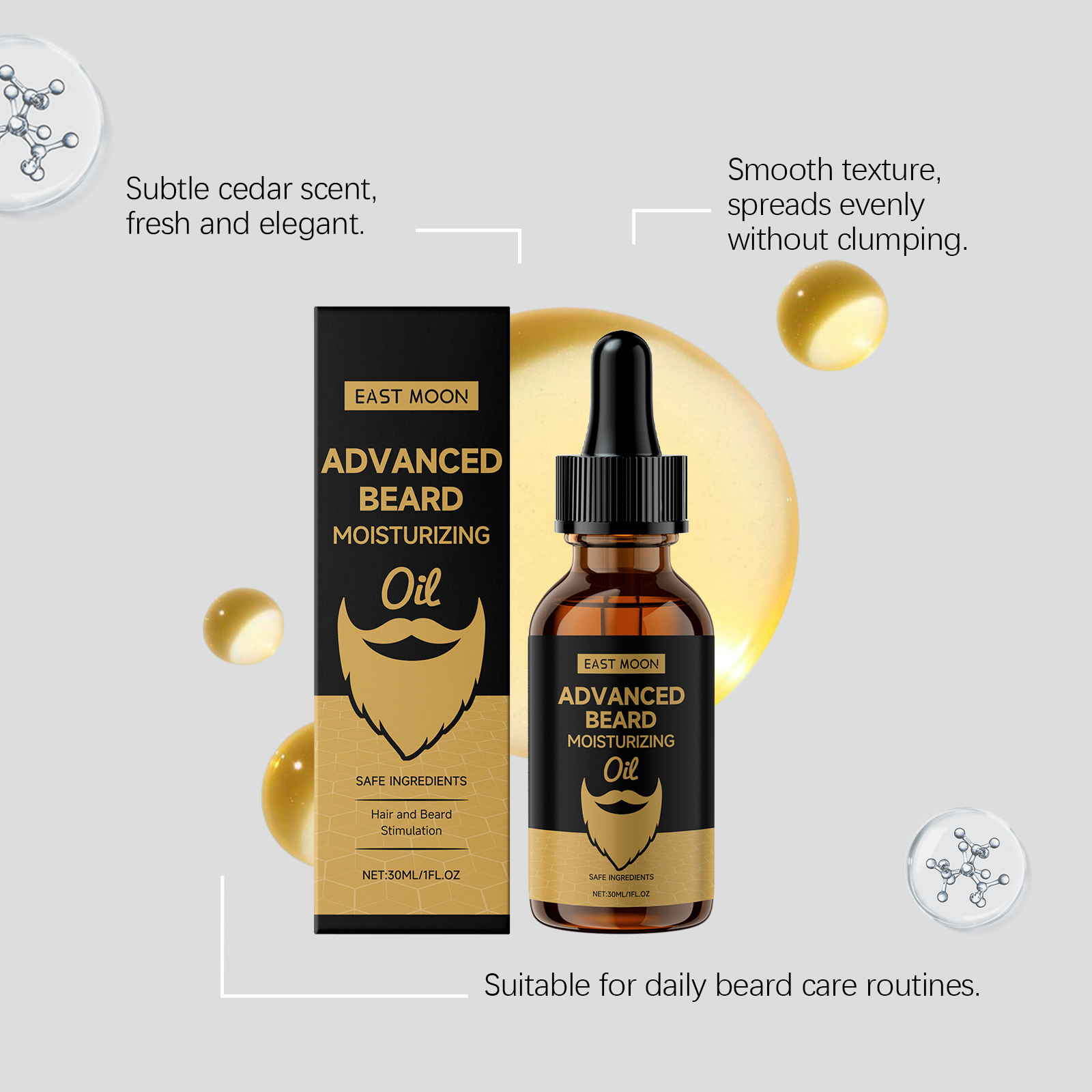 Óleo para Barba East Moon Rose - Beard Oil avaliação e preço
