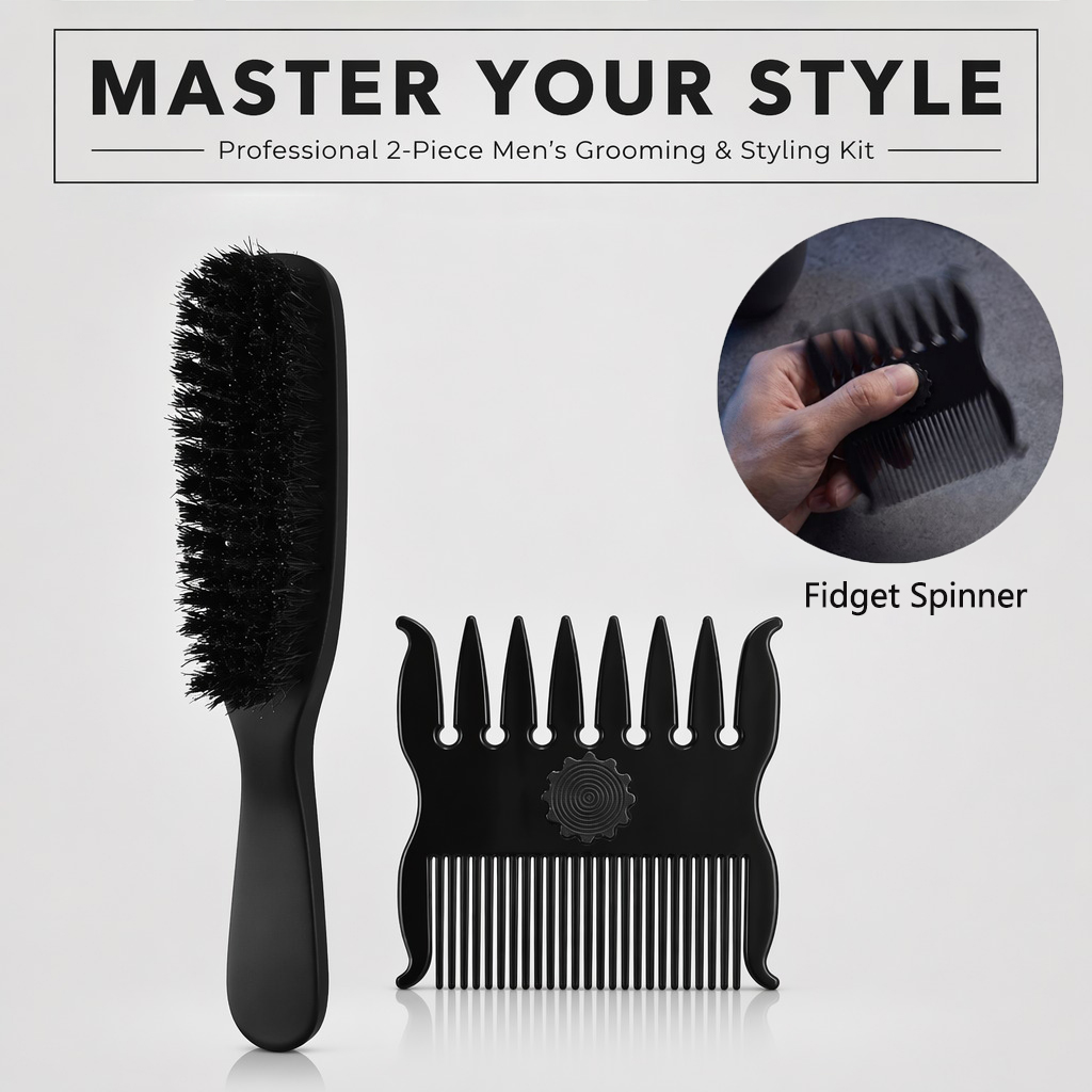 Conjunto de 1/2 Peças de Pente - Men'S Grooming Hairstyles avaliação e preço