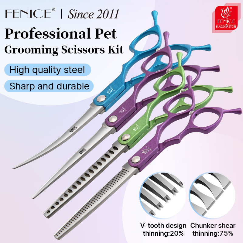 Fenice 6.5 Polegada colorido e - Grooming Scissors avaliação e preço