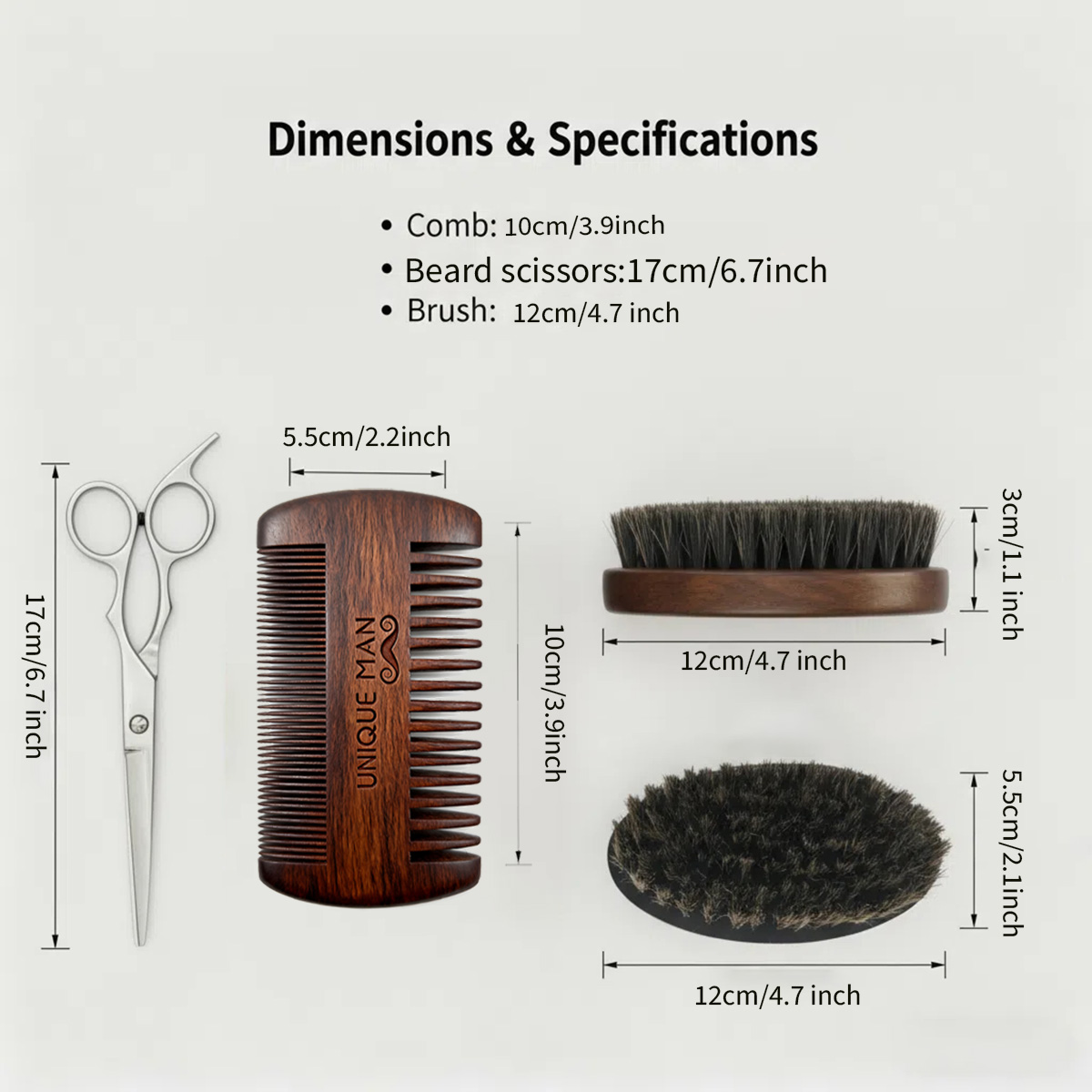 Conjunto de barba masculino ex - Grooming Kit avaliação e preço