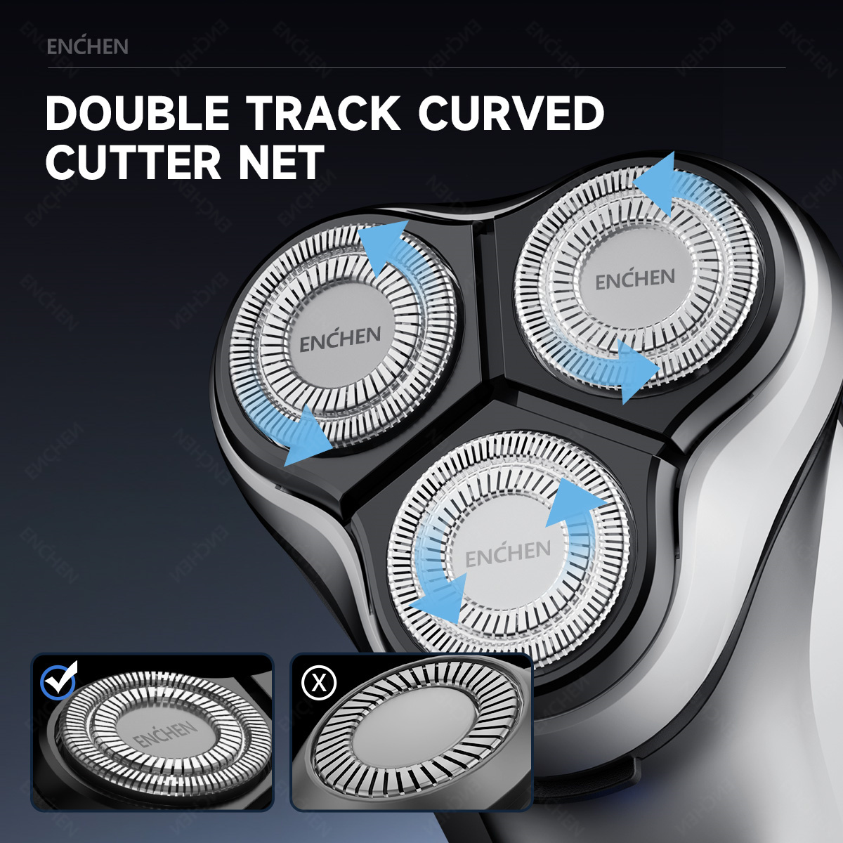 ENCHEN Blackstone Substituição - Electric Shaver Rotary avaliação e preço