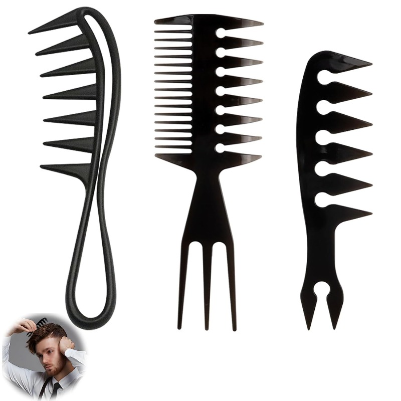 1/3 peças de pente de dentes l - Men'S Grooming Hairstyles avaliação e preço