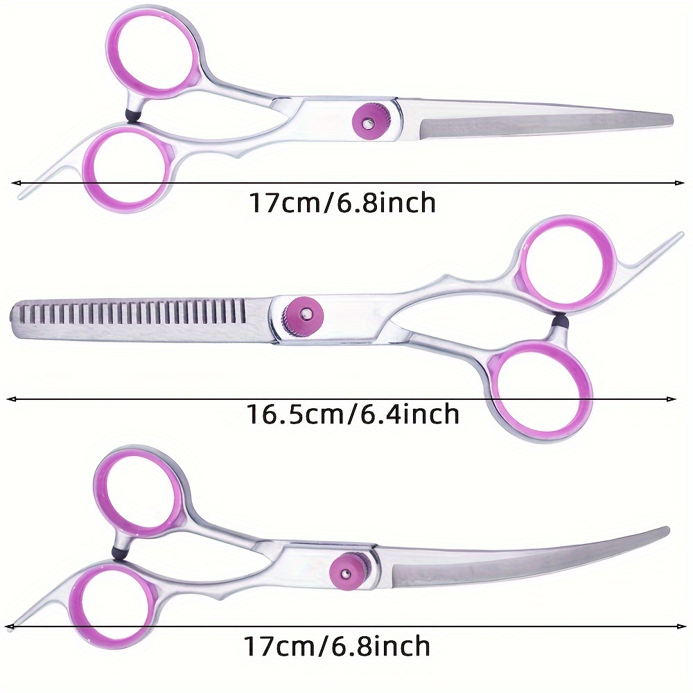 Conjunto de 5 Tesouras Profiss - Grooming Scissors avaliação e preço